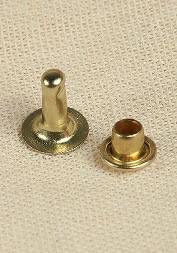 Rivet creux Ø6,8 x 8,5 mm en fer/laiton