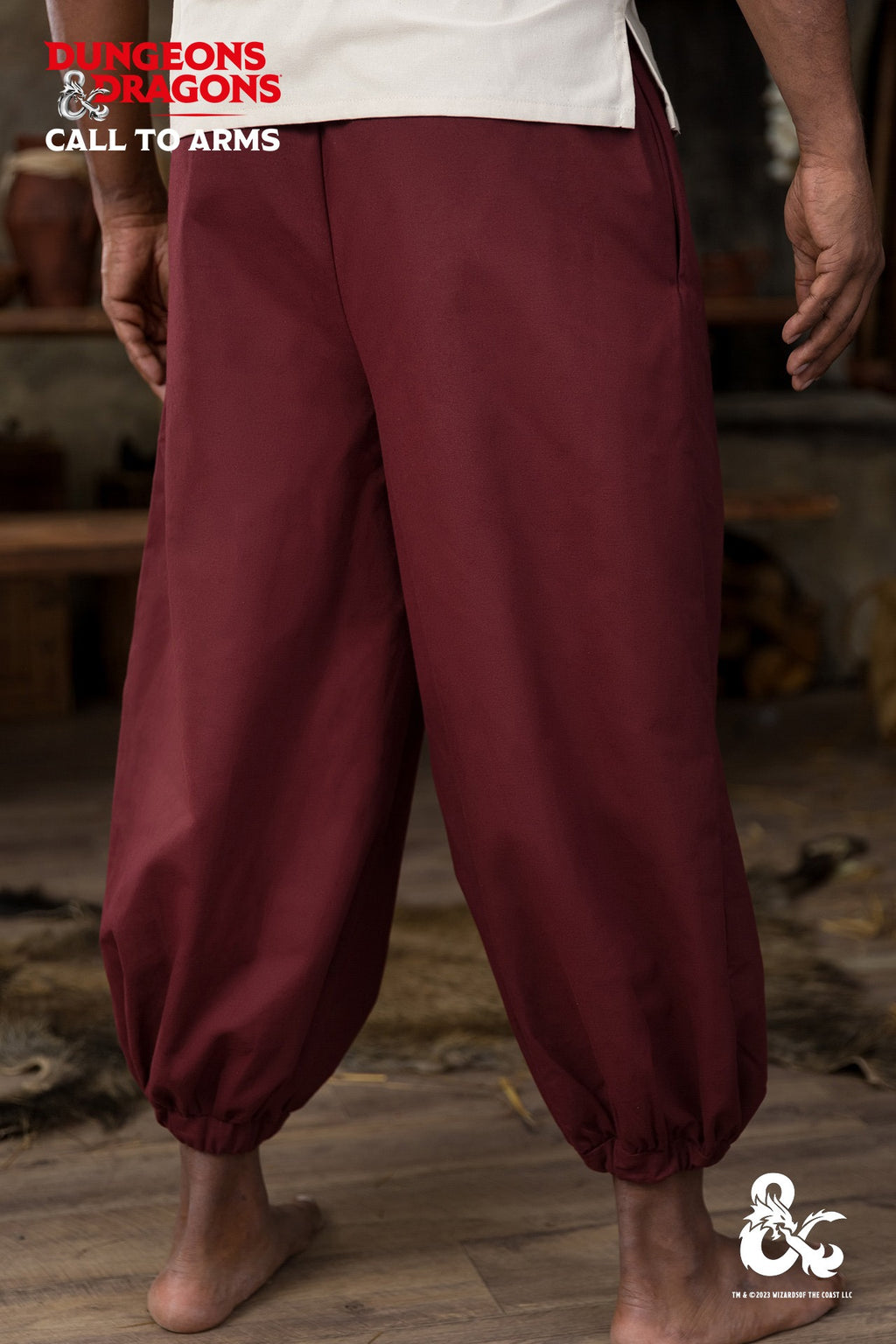 Dungeons & Dragons Mönch Hose Bordeaux