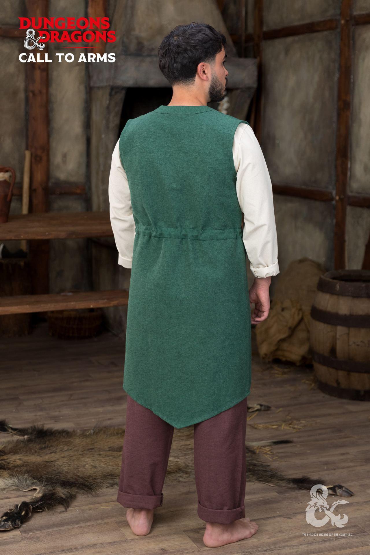 Chaleco largo verde de druida de Dungeons & Dragons