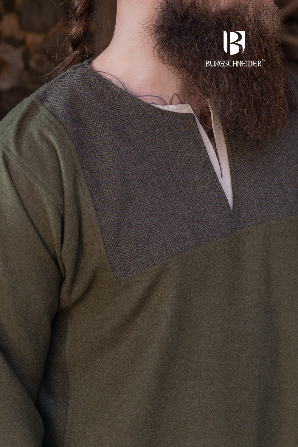 Viking Tunic / Rus Tunic “Szimon“ - Olive