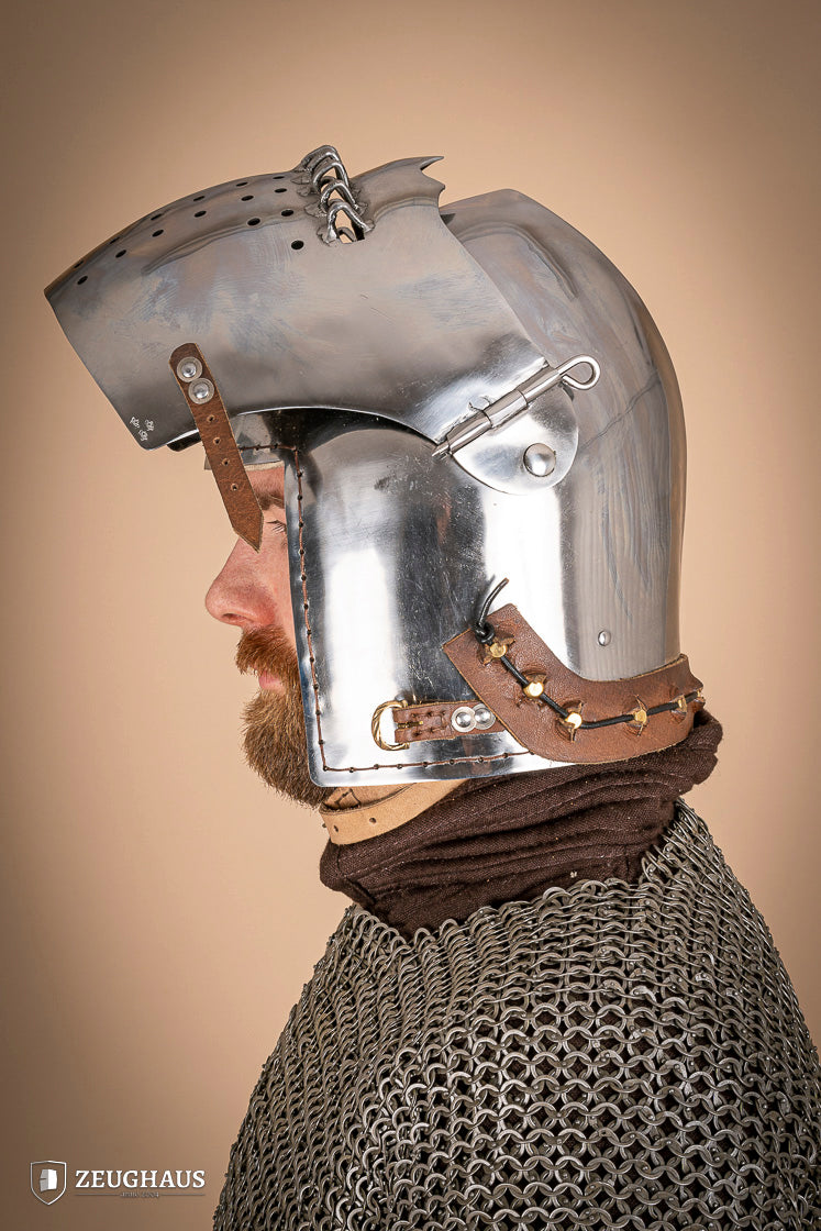 Beckenhaube mit Visier 2mm Poliert