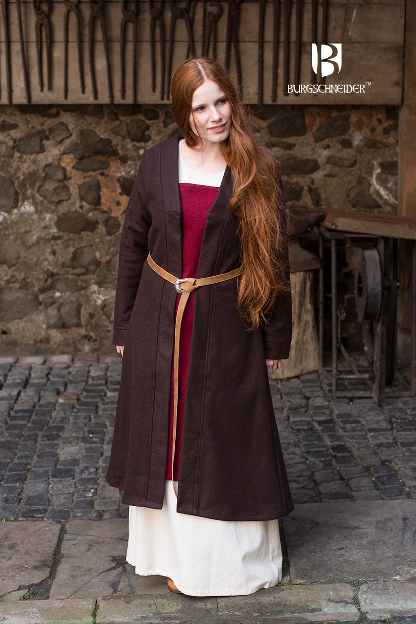 Birka manteau en laine Aslaug - Marron