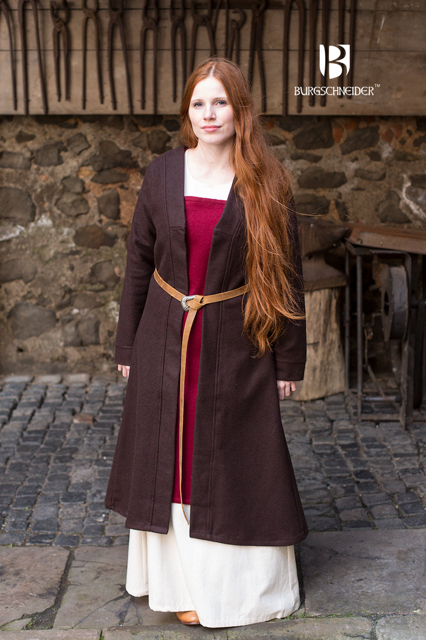 Birka manteau en laine Aslaug - Marron