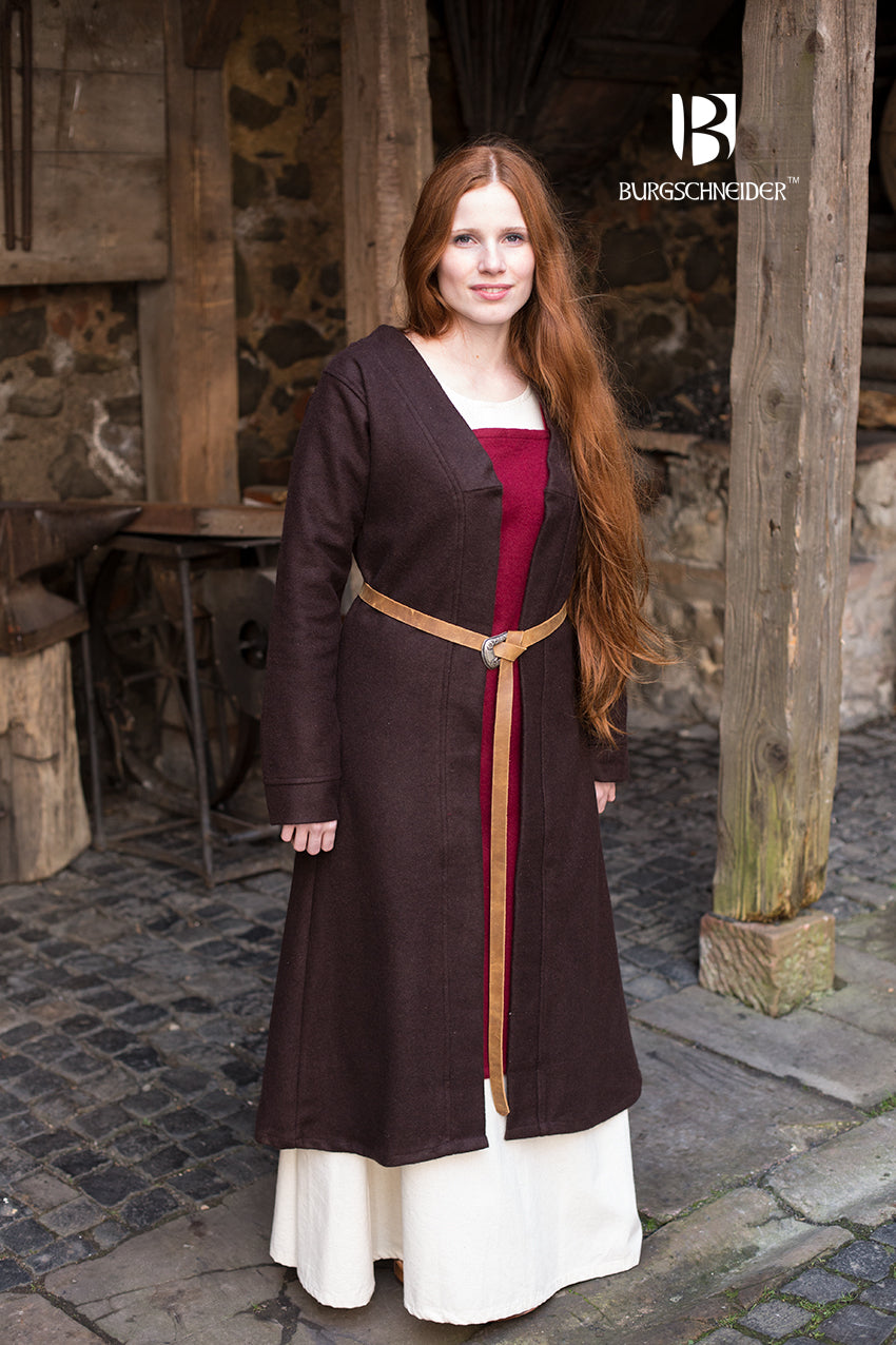 Birka manteau en laine Aslaug - Marron