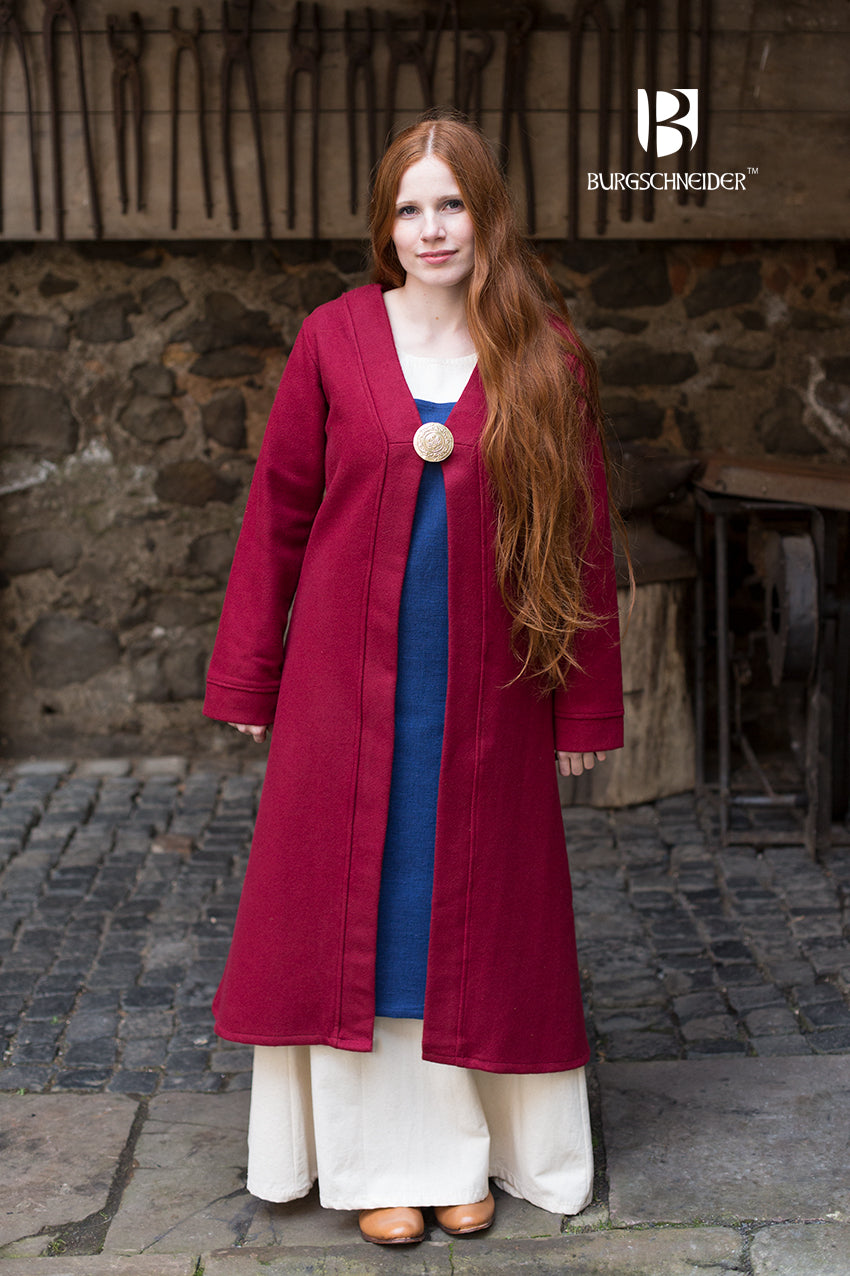 Birka manteau en laine Aslaug - Rouge