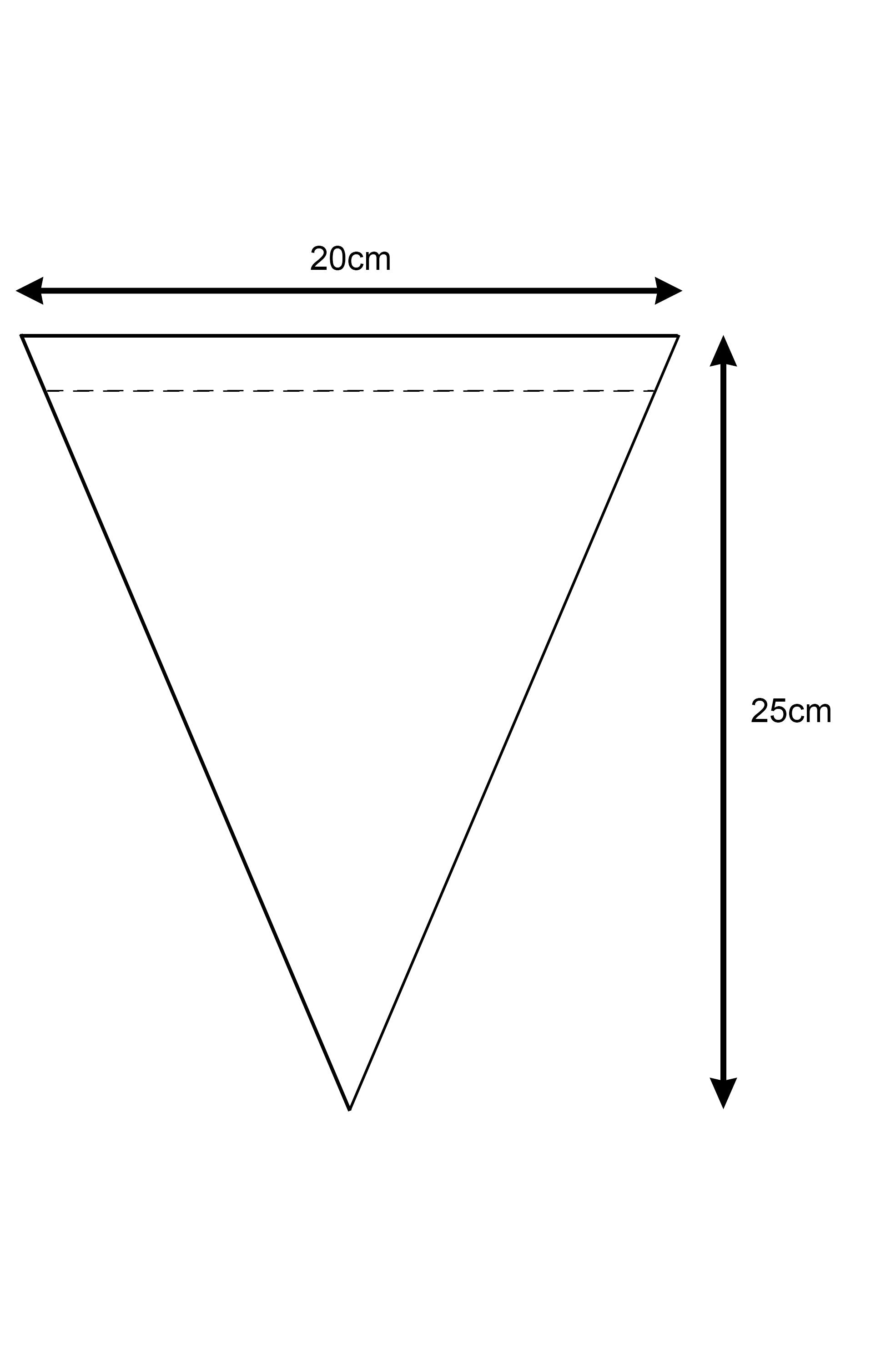 Wimpelkette Dunkelgrau