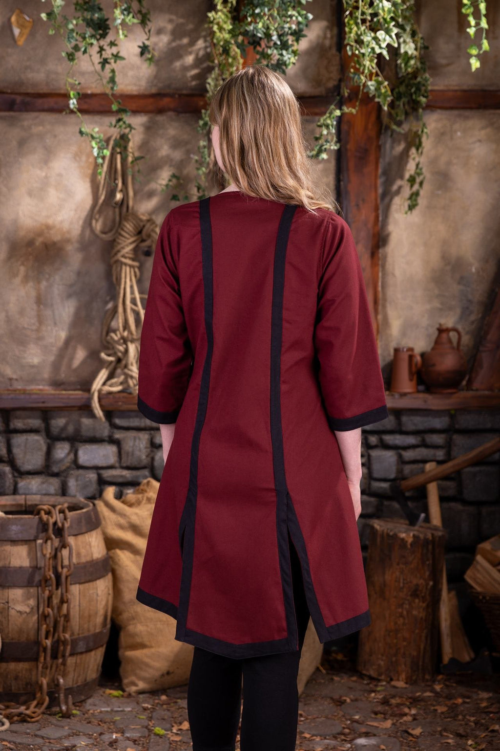 Dungeons & Dragons Fighter Dress für Kämpferinnen Bordeaux/Schwarz