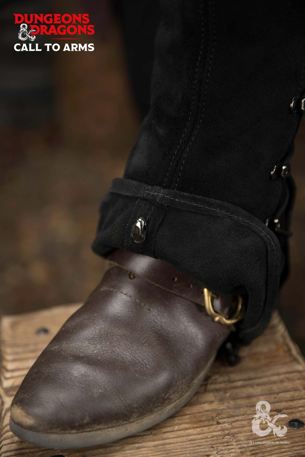 Dungeons & Dragons Leder-Gamaschen Typ 2 Schwarz
