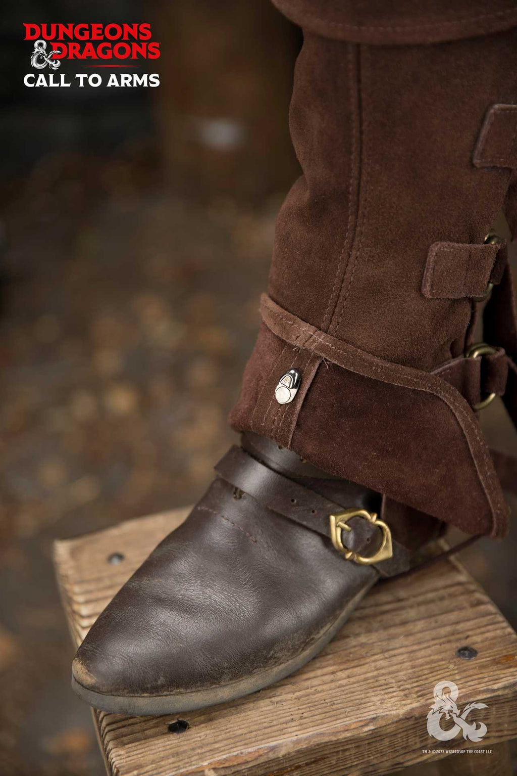 Dungeons & Dragons Leather Gaiters Type 4 Brown