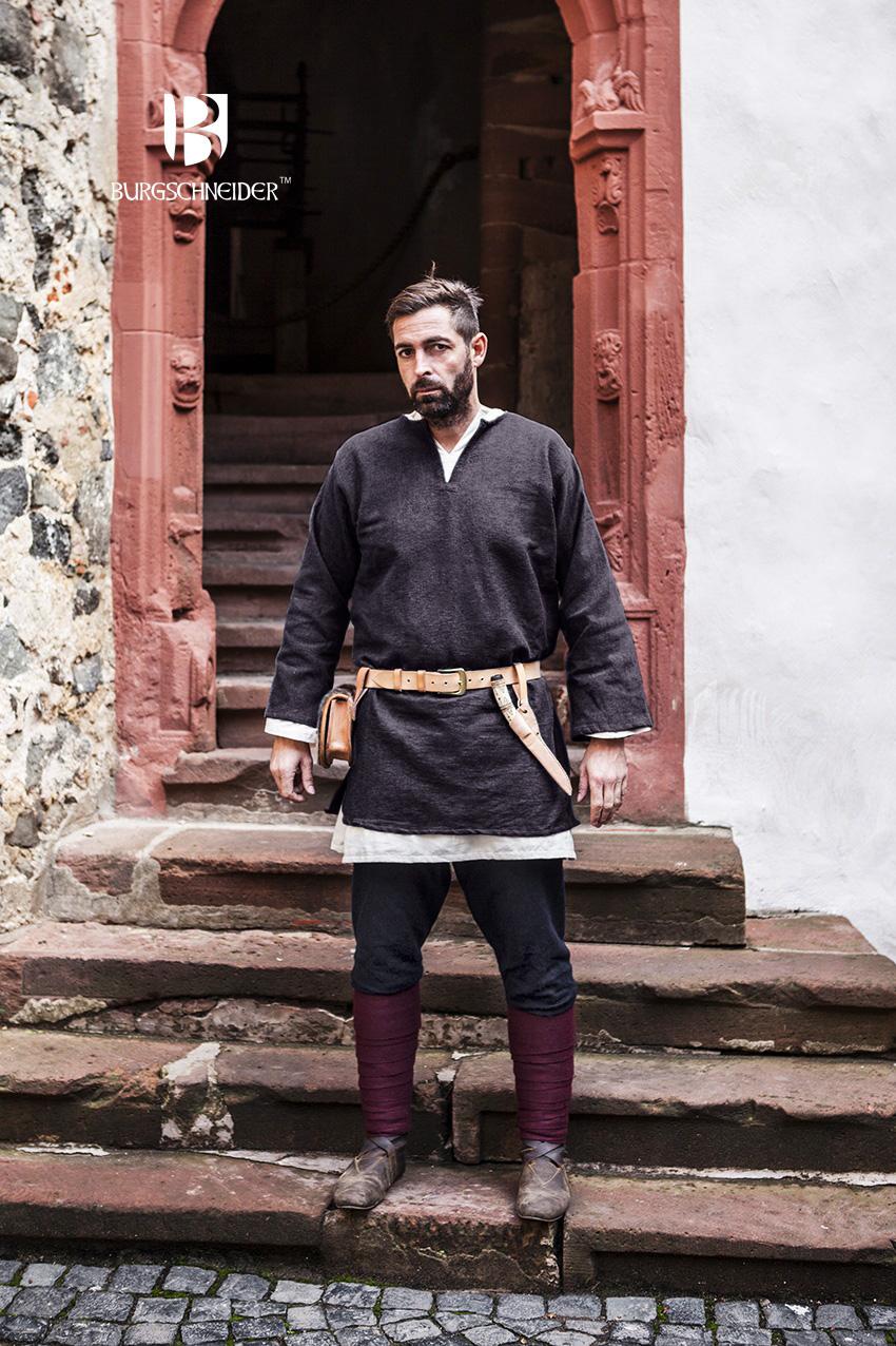 Medieval Tunic Short “Erik“ - Grey