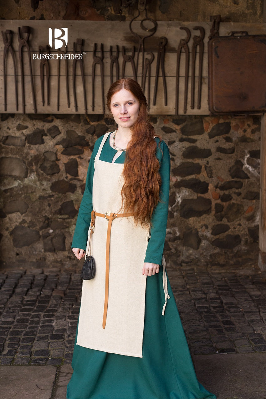 Vestido vikingo Gyda de cáñamo