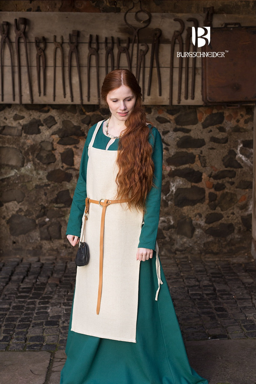Vestido vikingo Gyda de cáñamo